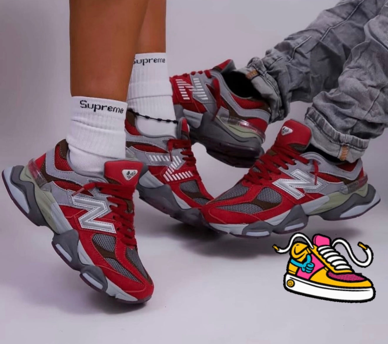 New Balance 9060 Red And Grey