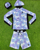 Hooded Fishing Shirt - Boardshorts Hats - Set Tornasol Jc Summer