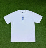 Tee Drawing White ( Logo Jc ) Blue And Silver 💥 Reflective 💥