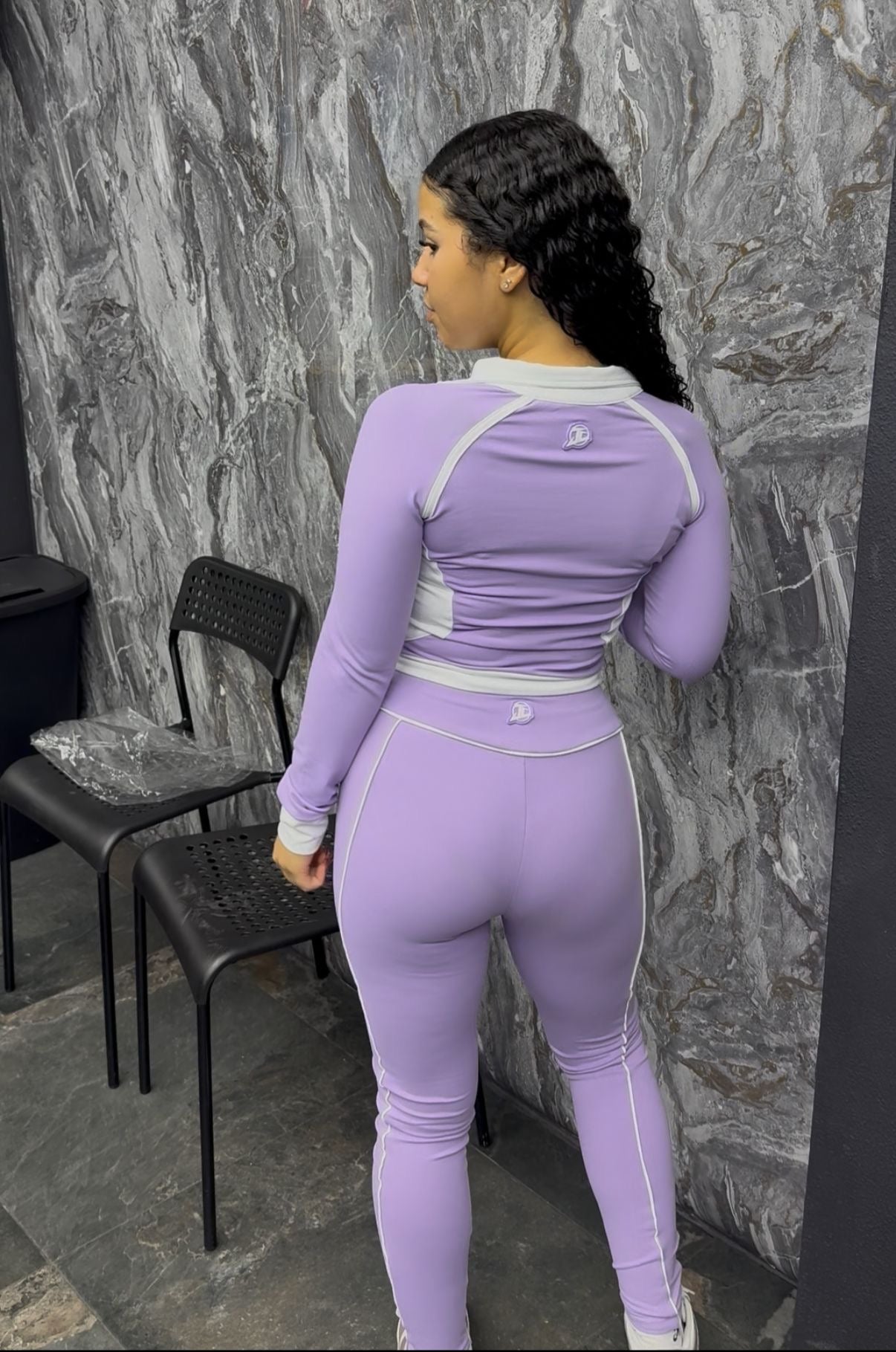 Set Jc Girl Purple & White