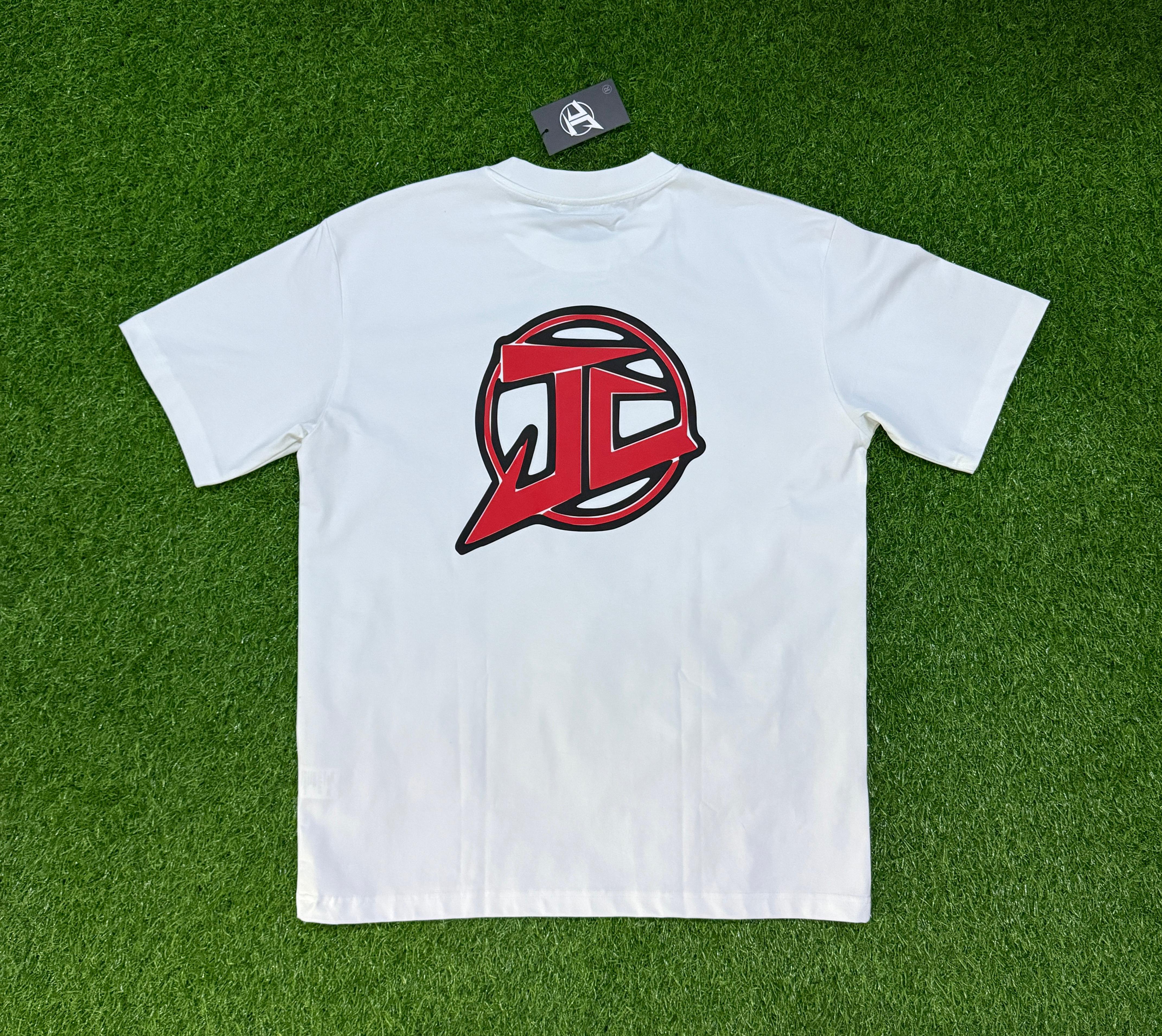 Tee Drawing white Logo Jc 💥 Reflective 💥Red and Black