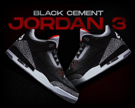 Jordan Retro 3 Black Cement